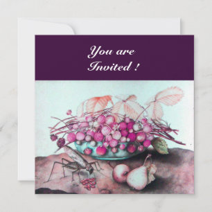 INVITATION FRUITS DE SAISON / FRAISES ET PEURS