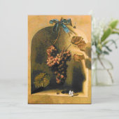 Invitation FRUITS DE SAISON - PROSPÉRITÉ, jaune vert marron (Debout devant)