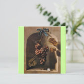 Invitation FRUITS DE SAISON - PROSPÉRITÉ, jaune vert marron (Debout devant)