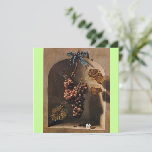 Invitation FRUITS DE SAISON - PROSPÉRITÉ, jaune vert marron (Debout devant)