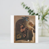 Invitation FRUITS DE SAISON - PROSPÉRITÉ, jaune vert marron (Debout devant)