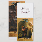 Invitation FRUITS DE SAISON - PROSPÉRITÉ, marron jaune blanc (Devant / Derrière)