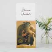 Invitation FRUITS DE SAISON - PROSPÉRITÉ, marron jaune blanc (Debout devant)