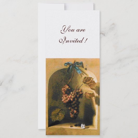 Invitation FRUITS DE SAISON - PROSPÉRITÉ, marron jaune blanc (Devant)