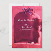 Invitation FRUITS DE SAISON - PROSPÉRITÉ ,rose rouge brun (Dos)