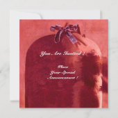Invitation FRUITS DE SAISON - PROSPÉRITÉ ,rose rouge brun (Dos)