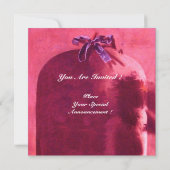 Invitation FRUITS DE SAISON - PROSPÉRITÉ, rose rouge marron (Dos)