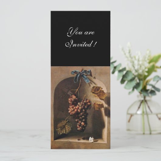 Invitation FRUITS DE SAISON - PROSPÉRITÉ, vert brun (Debout devant)