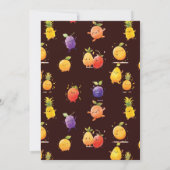 Invitation Fruits d'été Anniversaire (Dos)