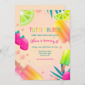 Invitation Fruits d'été et cépages (Devant / Derrière)