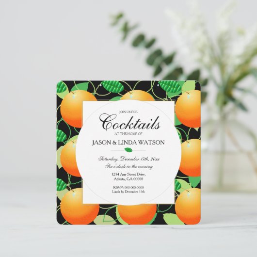 Invitation Fruits d'Oranges (Debout devant)