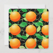 Invitation Fruits d'Oranges (Dos)