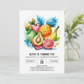 Invitation Fruits Juicy Watermelon en ligne Anniversaire (Debout devant)