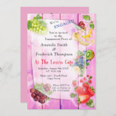 Invitation Fruits tropicaux salants (Devant / Derrière)