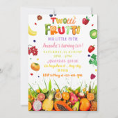 Invitation Fruits tropicaux Twotti Frutti Anniversaire (Devant)
