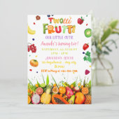 Invitation Fruits tropicaux Twotti Frutti Anniversaire (Debout devant)