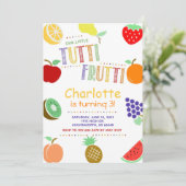 Invitation Fruits Tutti Frutti Anniversaire (Debout devant)