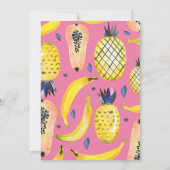Invitation Fruitti à deux tti Thème de fruits tropicaux 2ème  (Dos)