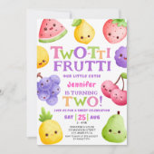 Invitation Frutti à deux tti ! Fruit à croûte rose Fille 2e a (Devant)