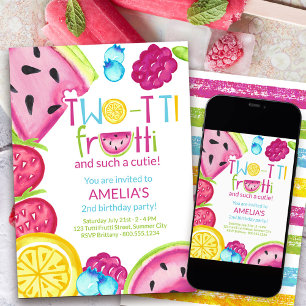 Invitation Frutti à deux tti Telle une Cutie Fruit d'été Anni