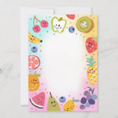 Invitation Frutti Twotti Fruit Tropical à deux tti 2e anniver (Dos)