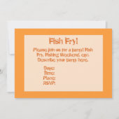 Invitation Fry de poissons à la Beach Party (Dos)