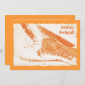 Invitation Fry de poissons à la Beach Party (Devant / Derrière)