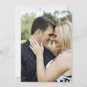 Invitation Fuchsia aquarelle rouge rose art mariage photo (Dos)