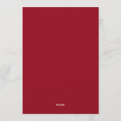 Invitation Fuchsia Fleurs Mariage Impressionniste (Dos)