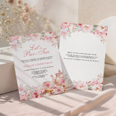 Invitation Fuchsia Floral Let's Par-Tea Anniversaire
