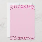 Invitation Fuchsia Parties scintillant rose Confetti Photo An (Dos)