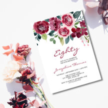 Fuchsia Rose Florale Botanique Anniversaire
