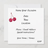 Invitation Fudge Brownie et glace (Dos)