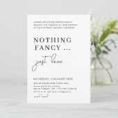 Invitation Fuite Après la Fête, Rien de Fantaisiste Juste de (Debout devant)