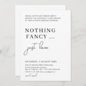 Invitation Fuite Après la Fête, Rien de Fantaisiste Juste de (Devant / Derrière)