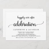 Invitation Fuite, Célébration de bonheur éternel, Rustique  (Devant / Derrière)