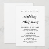 Invitation Fuite, C'est une fête après le mariage Invitat (Devant / Derrière)