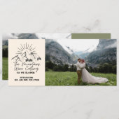 Invitation Fuite dans les montagnes (Devant / Derrière)