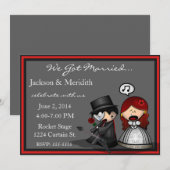 Invitation Fuite de la scène dramatique / Annonce de réceptio (Devant / Derrière)