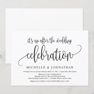 Invitation Fuite de mariage, Célébration après le mariage