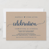 Invitation Fuite de mariage, célébration de bonheur éternel (Devant)