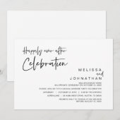 Invitation Fuite de mariage, célébration de bonheur éternel (Devant / Derrière)