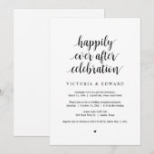 Invitation Fuite de mariage, célébration de bonheur éternel (Devant / Derrière)