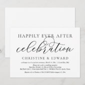 Invitation Fuite de mariage, célébration de bonheur éternel (Devant / Derrière)