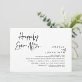 Invitation Fuite de mariage, célébration de bonheur éternel (Debout devant)
