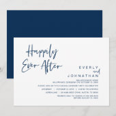 Invitation Fuite de mariage, célébration de bonheur éternel (Devant / Derrière)