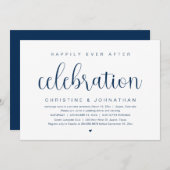 Invitation Fuite de mariage, célébration de bonheur éternel  (Devant / Derrière)