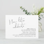 Invitation Fuite de mariage, Célébrons maintenant (Debout devant)