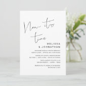 Invitation Fuite de mariage, C'est maintenant le moment (Debout devant)