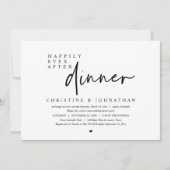 Invitation Fuite de mariage, dîner de rêve pour toujours (Devant)